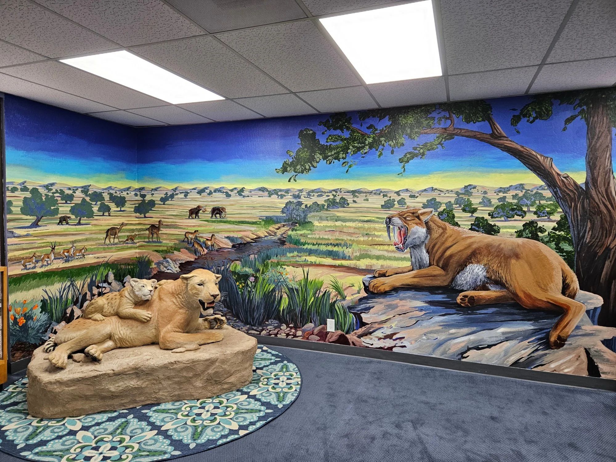 Sabercat's Pride Land Mural (Children's Natural History Museum)