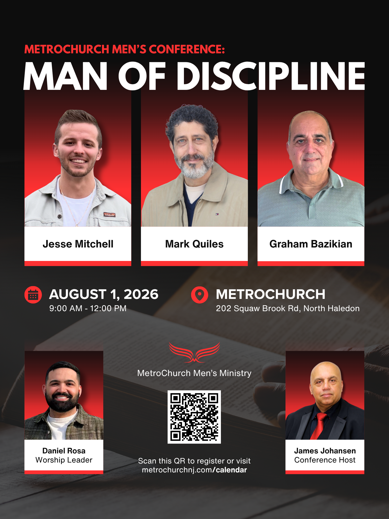MAN OF DISCIPLINE: Men's Conference