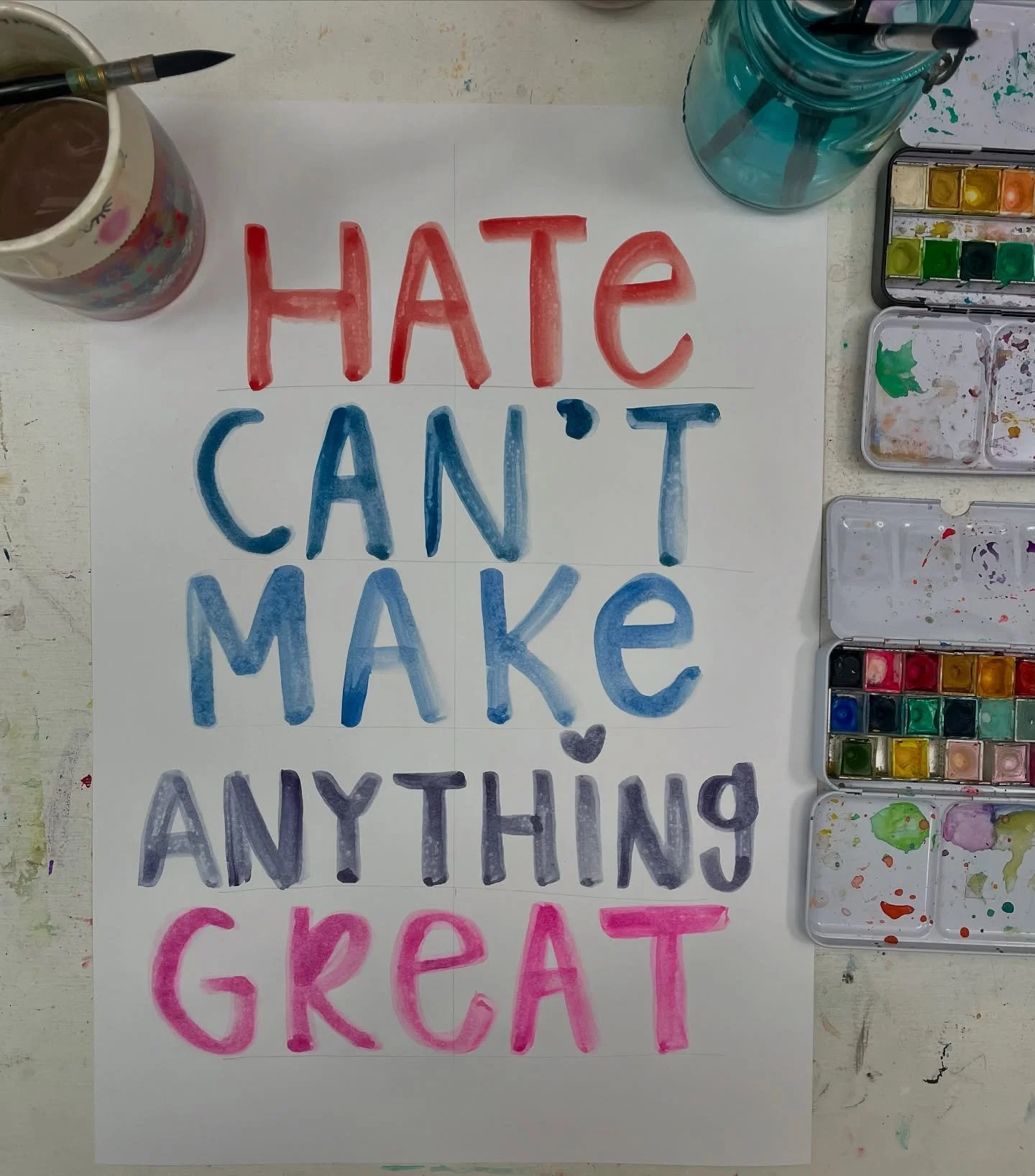 Today, in 50 states, voices are rising against hate. This is my contribution to the movement, a reminder that real change is rooted in love, justice, and community.

Art has the power to speak when words fall short. It can protest, heal, and ignite a