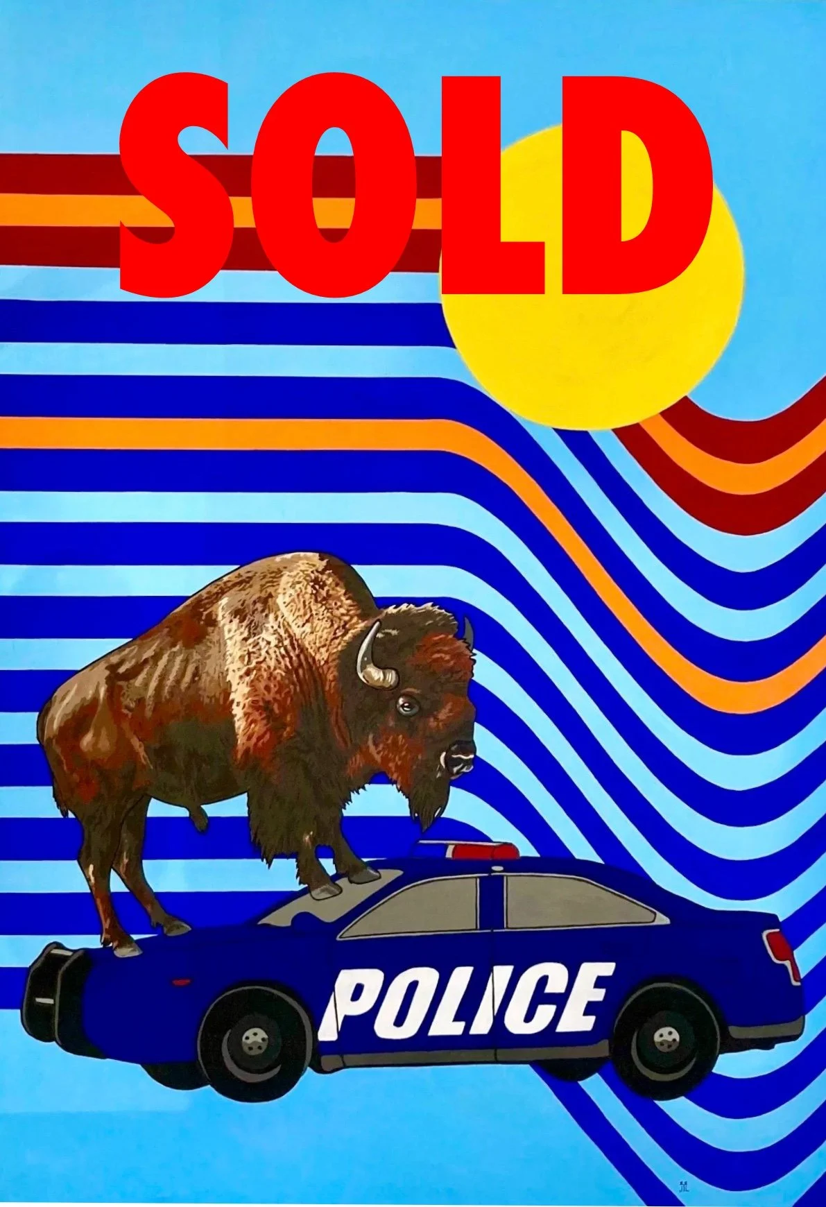 A Car, A Bison