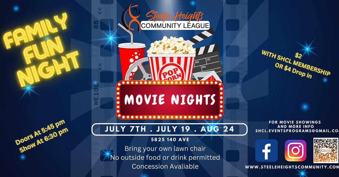 JULY 7th is MOVIE NIGHT at the hall. Come watch the new Super Mario Bros. Movie 🍿 
We will have a Snacks Concession available . Spread the news!