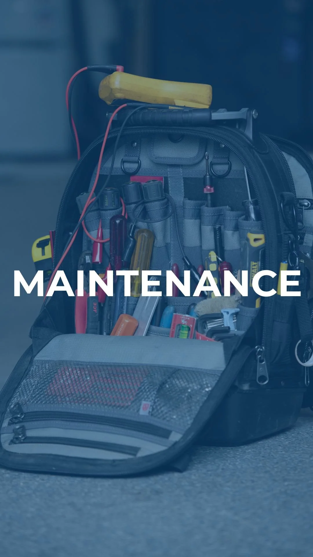 A professional HVAC technician’s organized tool kit prepared for a comprehensive multi-point maintenance service in Redwood City.