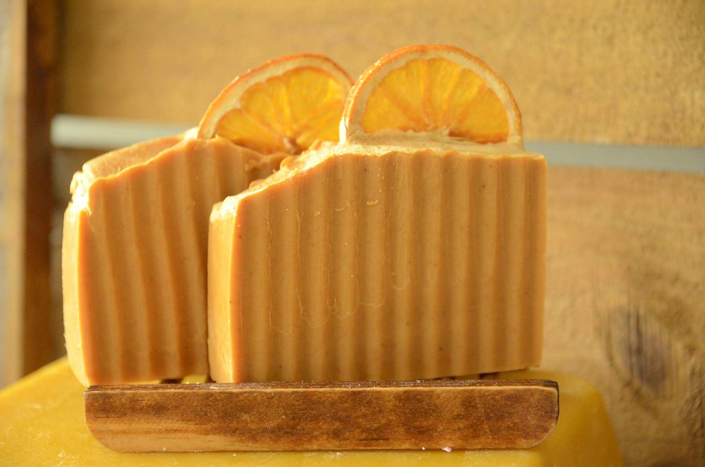 Apricot Orange Artisan Soap Bar - MELNA BEAUTY