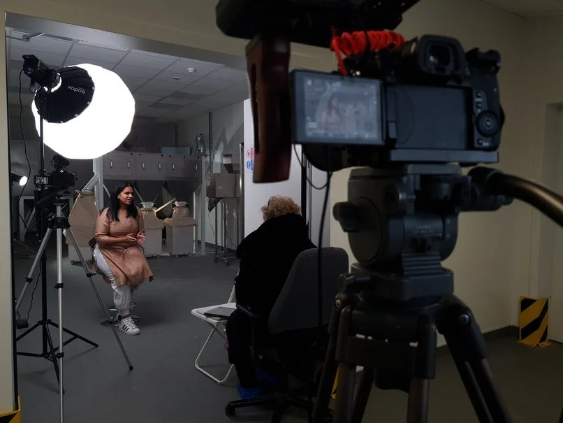 Behind the scenes - video shoot - Video Strategy Dublin