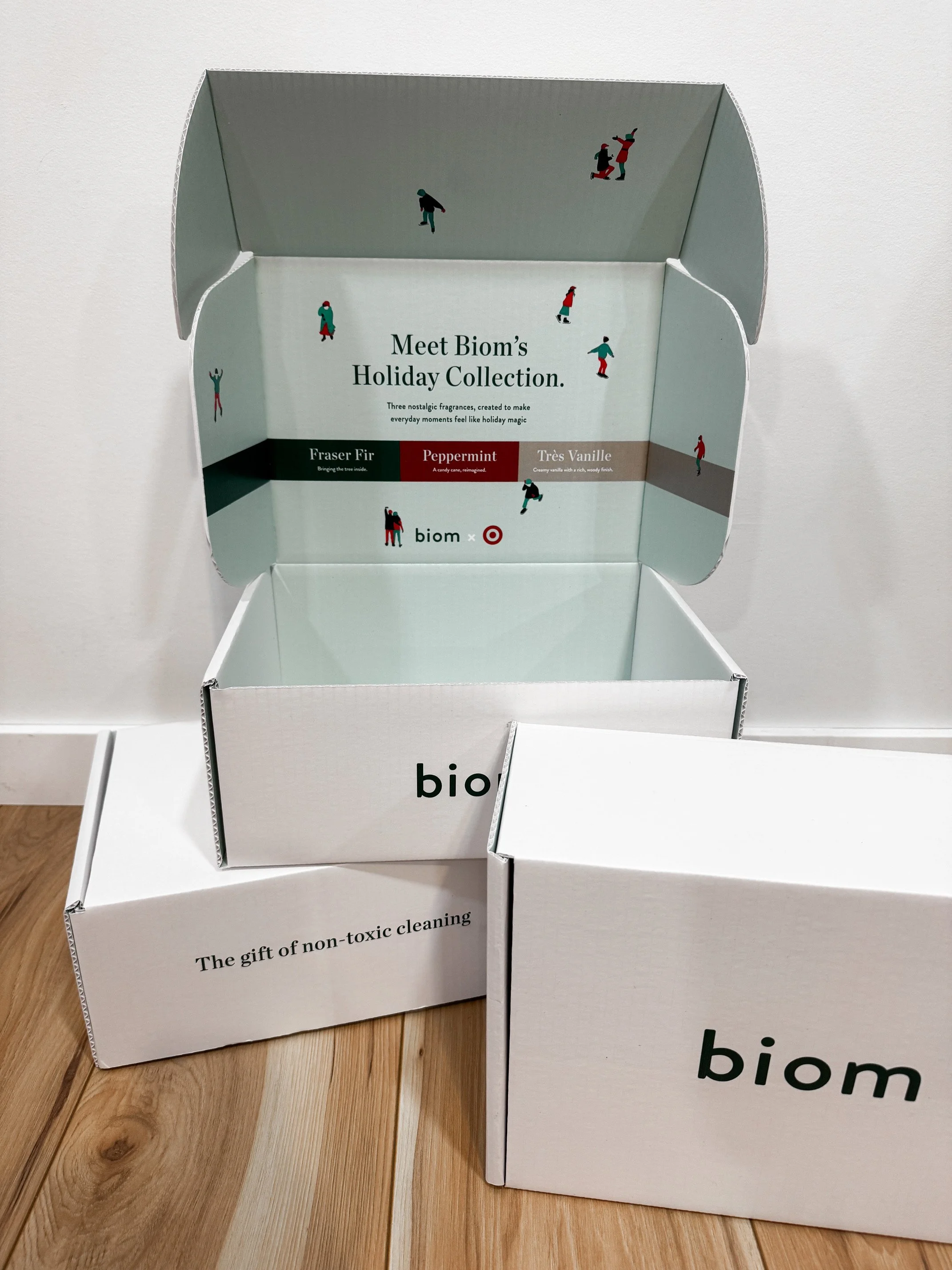 Branded Holiday Shipping Boxes for Biom 