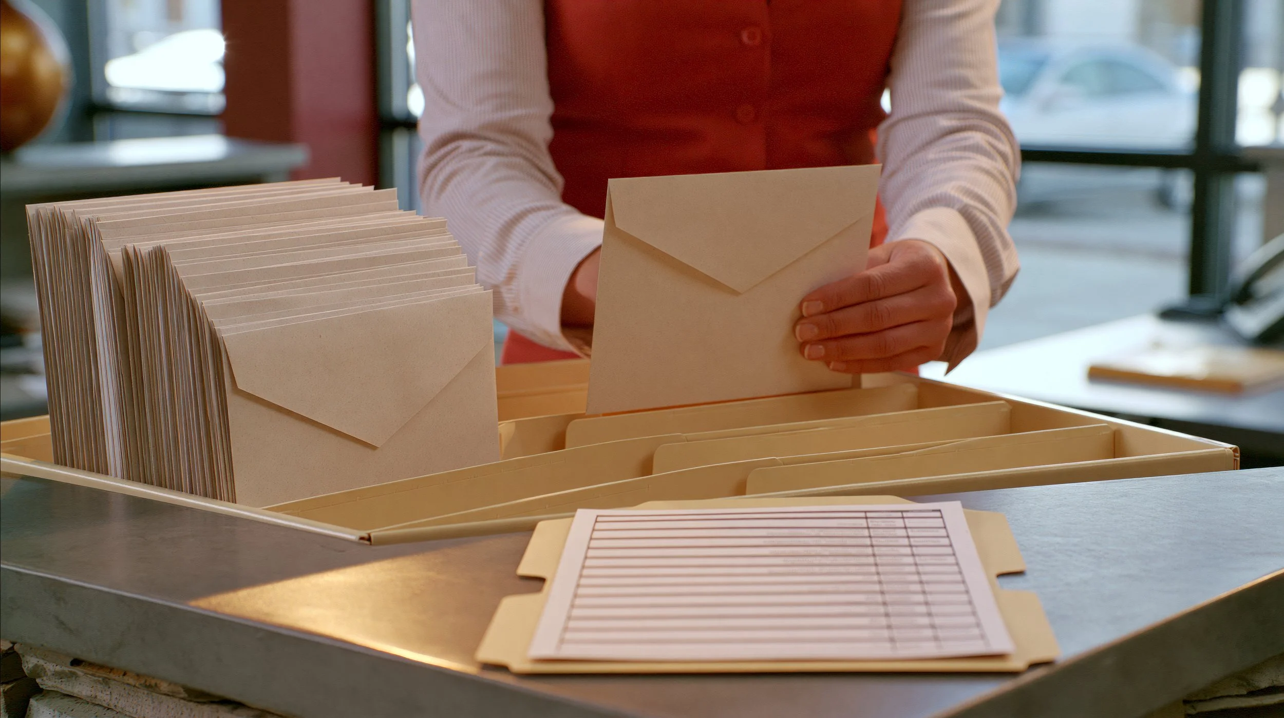 bulk mailing service performed by female in Chicago