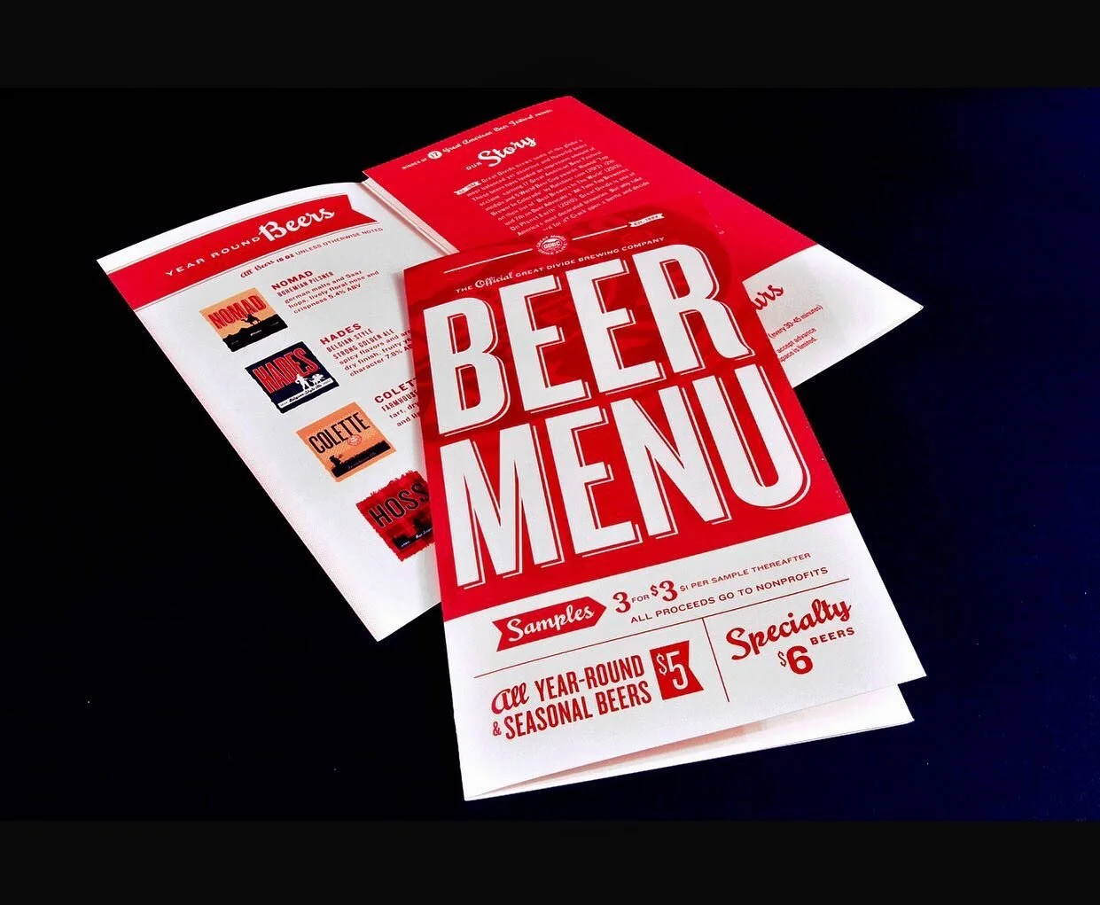 Custom Waterproof Beer Menu for Bar and Restaurant
