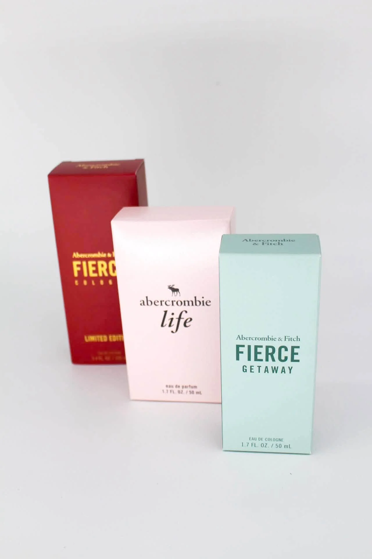 Custom Perfume Bottle packaging printed for Abercrombie and Fitch