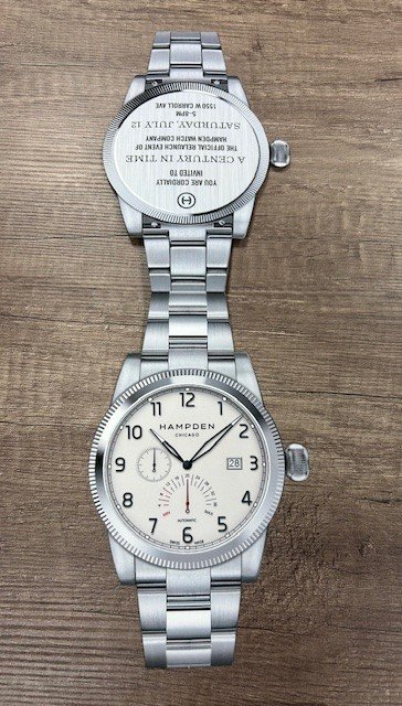 Custom Shaped Die Cut Hampden Watch Invitation