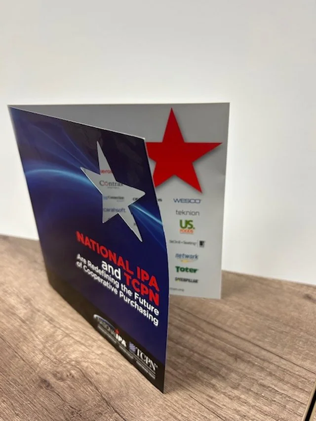 Star Cut out on Bi Fold Brochure