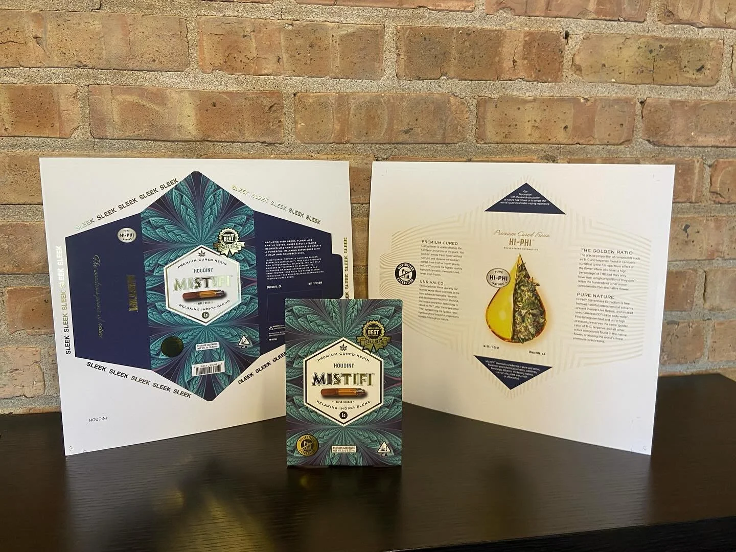 Custom folding Carton display stand for Mistifi