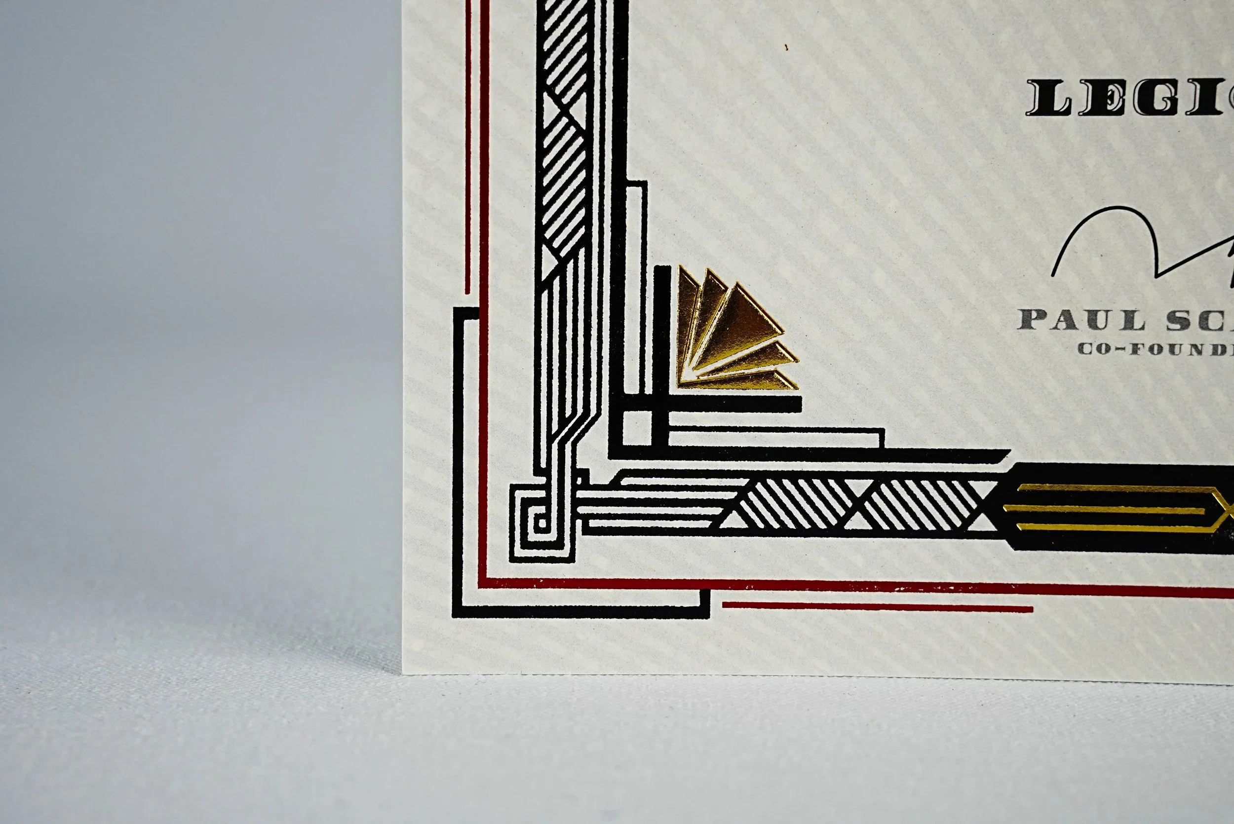 Metallic Foil Stamping on Premium Award