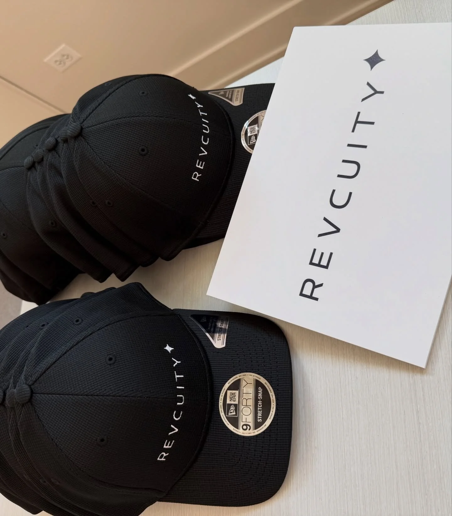 Custom Embroidered hats for Revcuity Brand Launch