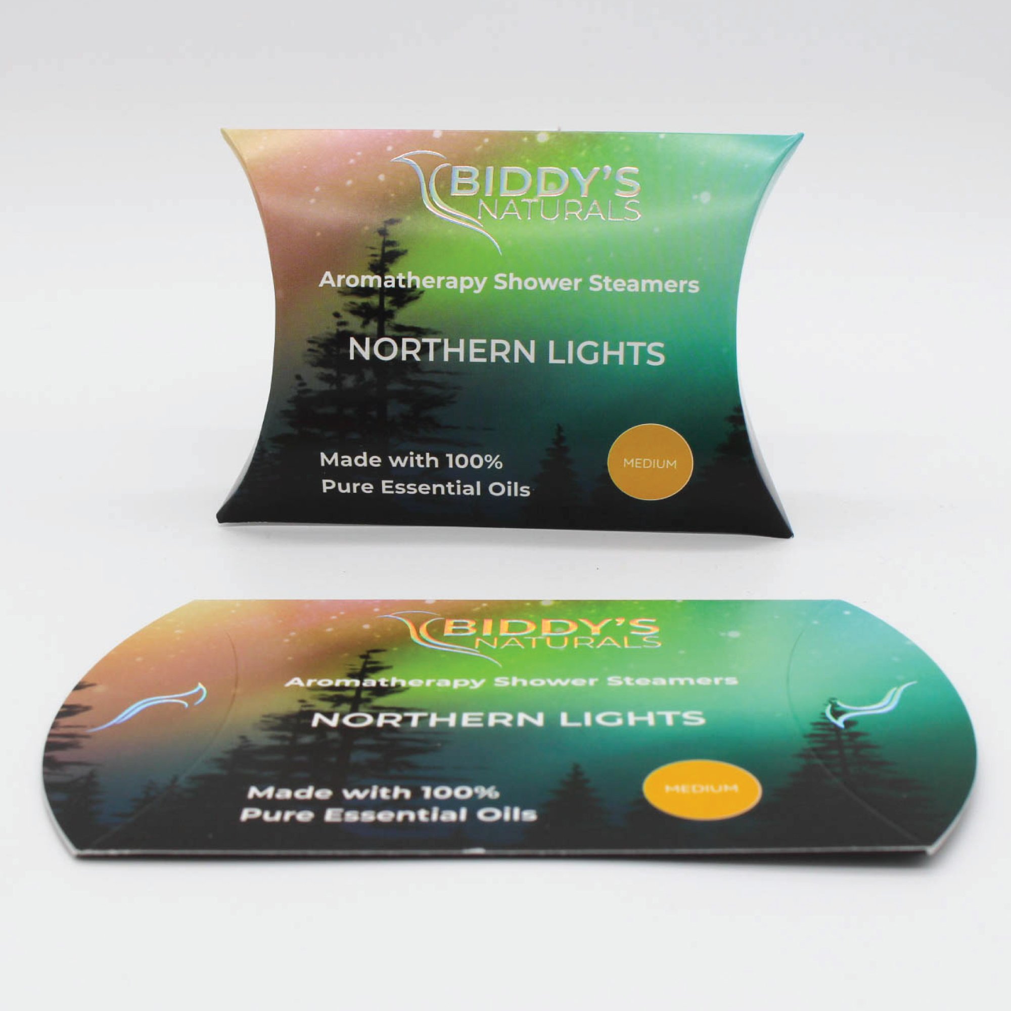 Custom Pillowbox Folding Carton for Healthcare Brand