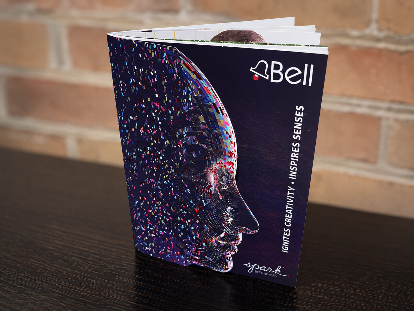 Unique Design Bell Catalog printed with a custom shape cover and digital embellishments
