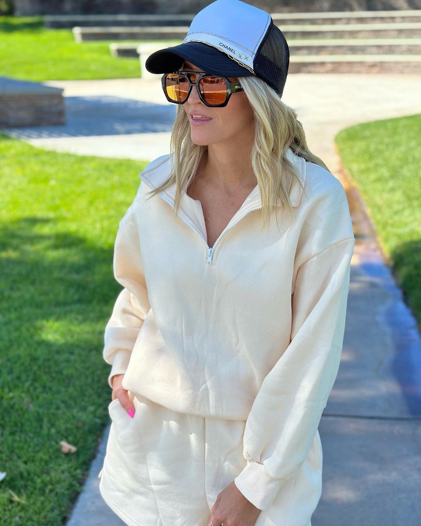 Shop our Chanel trucker seen here on @blondeblogshell at KalicoQueen.com 😍😍😍