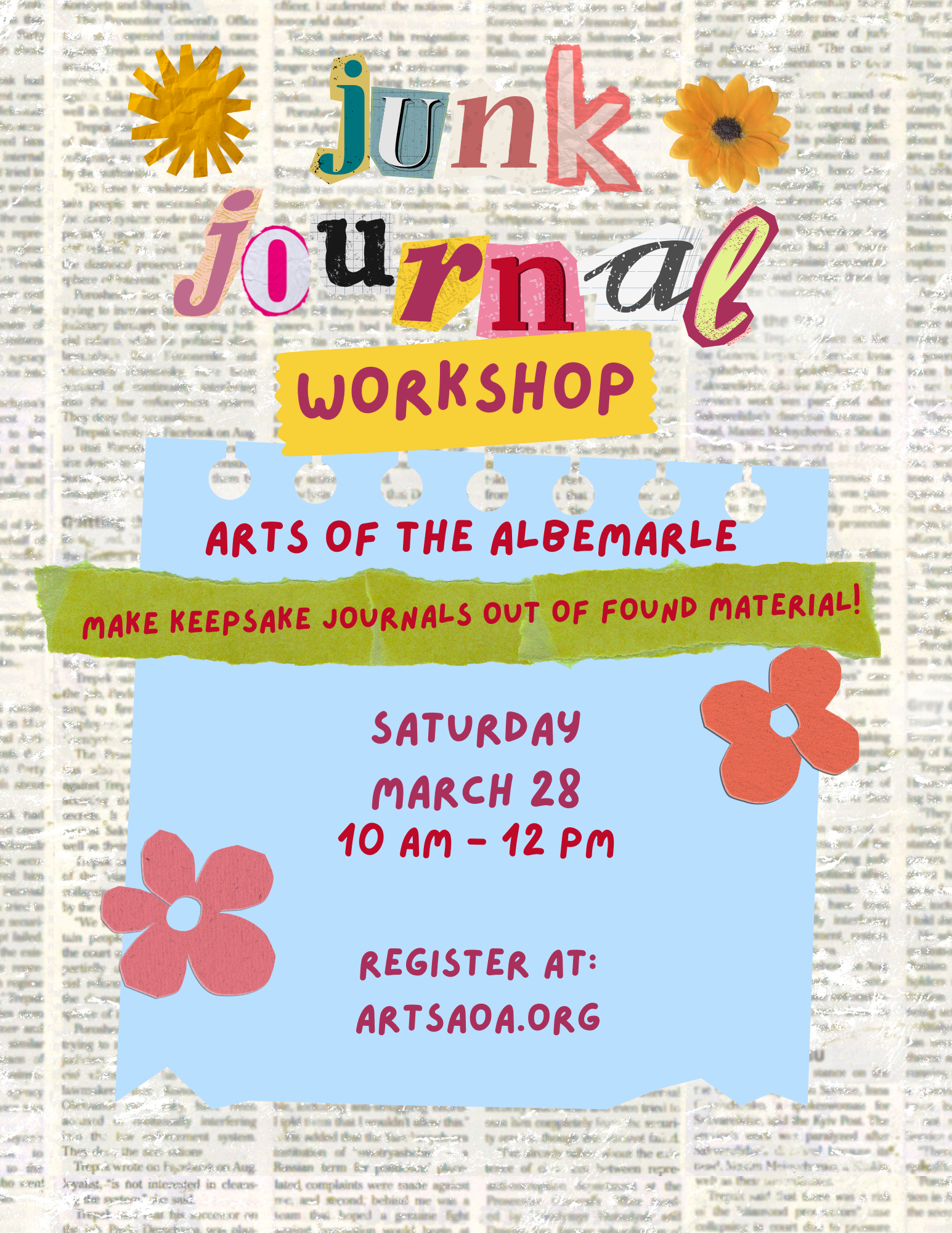 Junk Journaling: Single Session Class (March 28th)