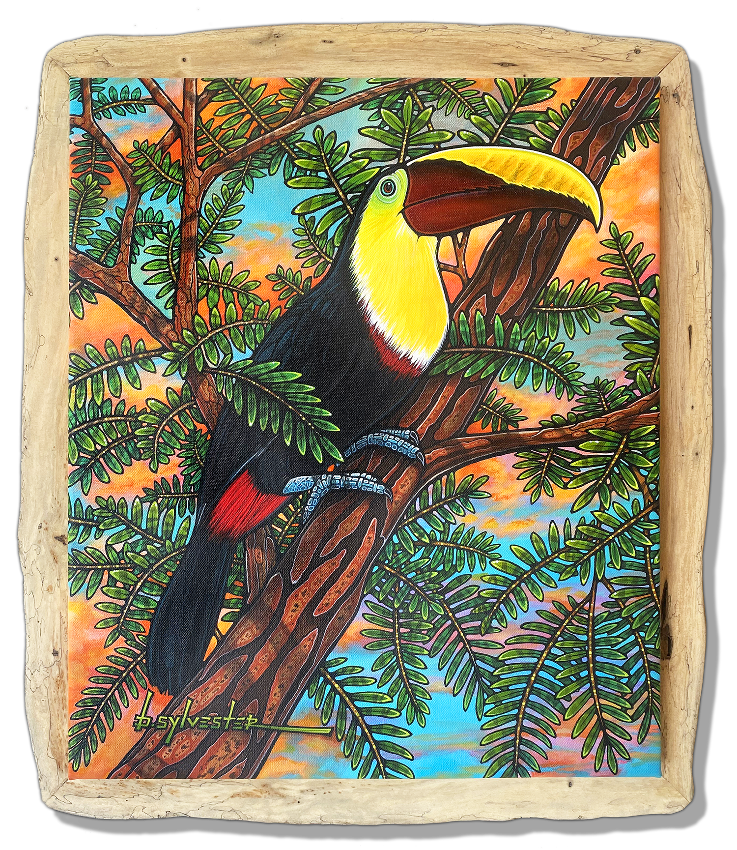Toucan in Tree Painting