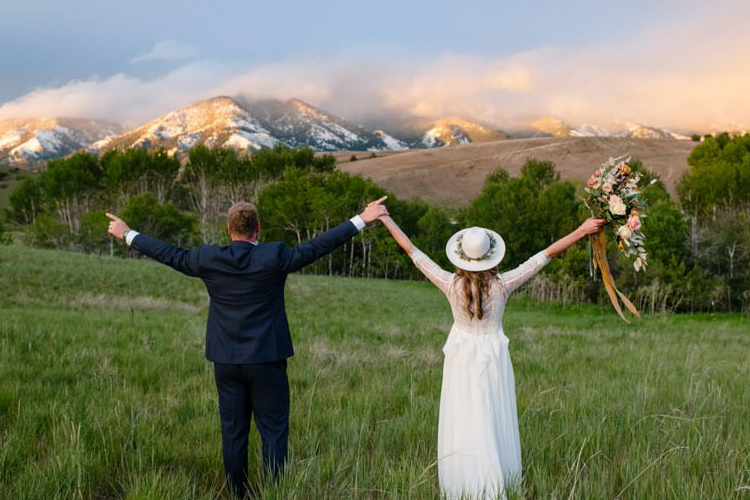 Happy Couple in the Garden