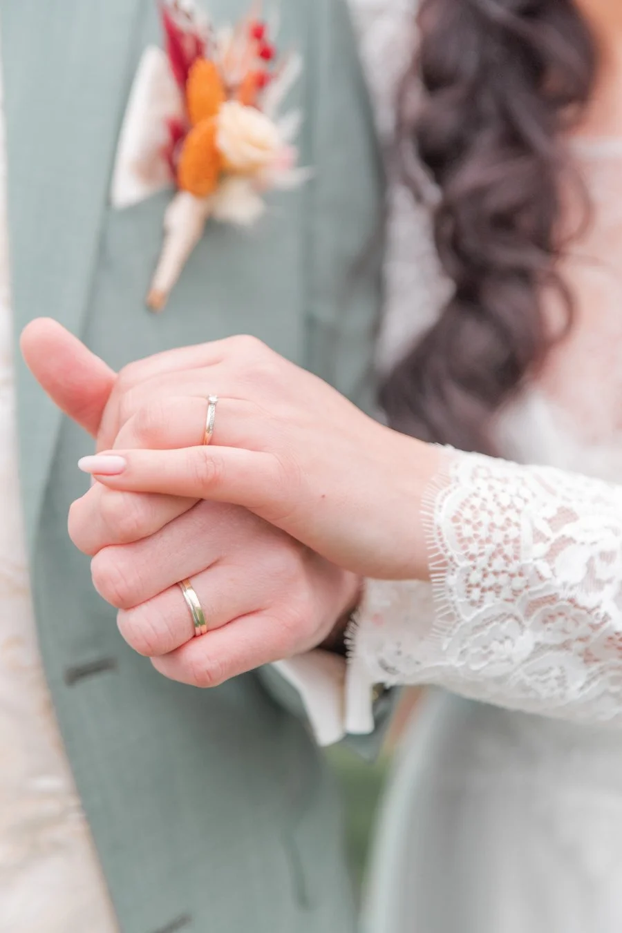 details foto's bij een bruiloft