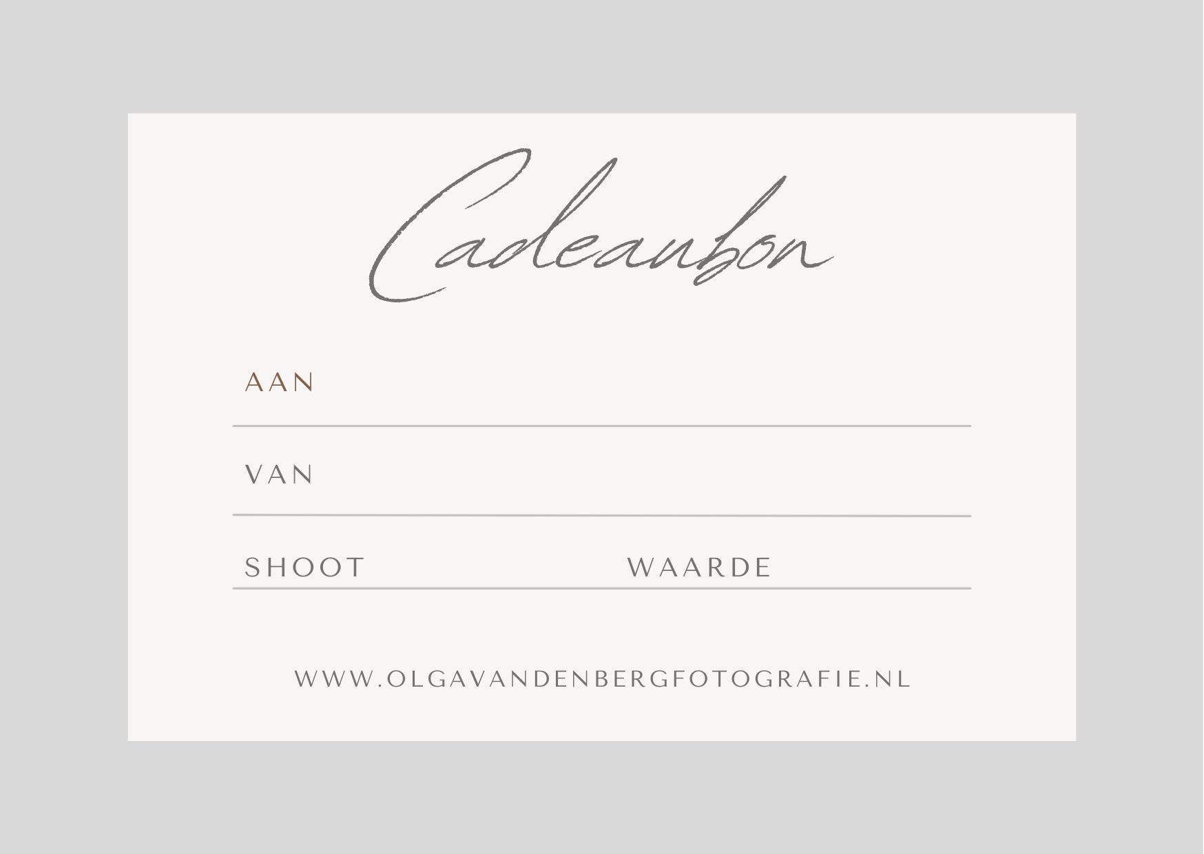 geef een cadeaubon cadeau