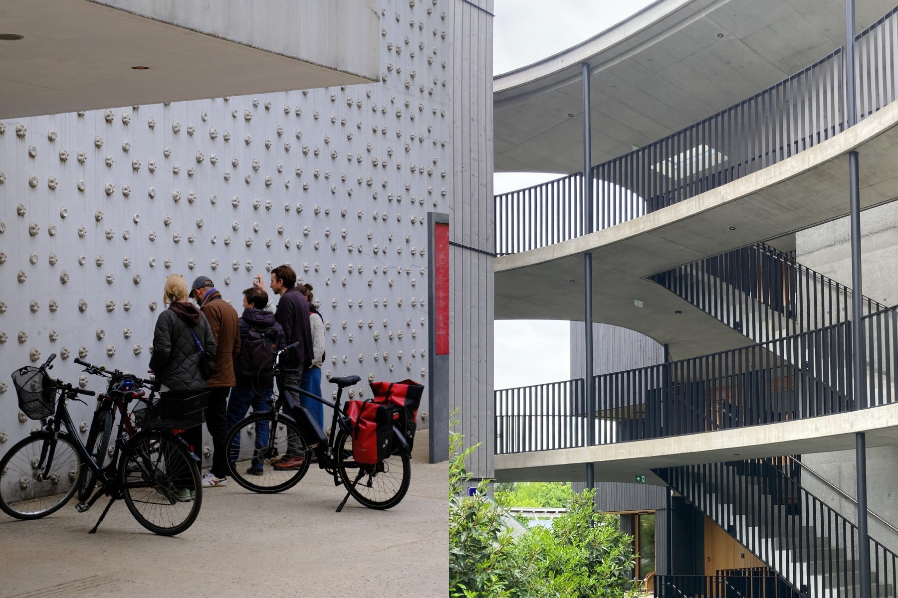 3G1 Architektur Exkursion Vorarlberg Besichtigungen, Fassadengutachtung, Treppenhaus Beobachtung