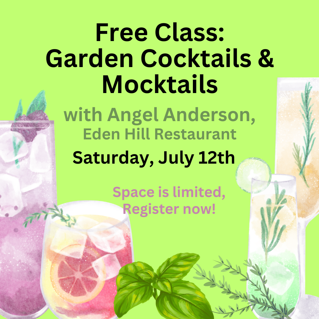 Free Class: Garden Mocktails with Angel