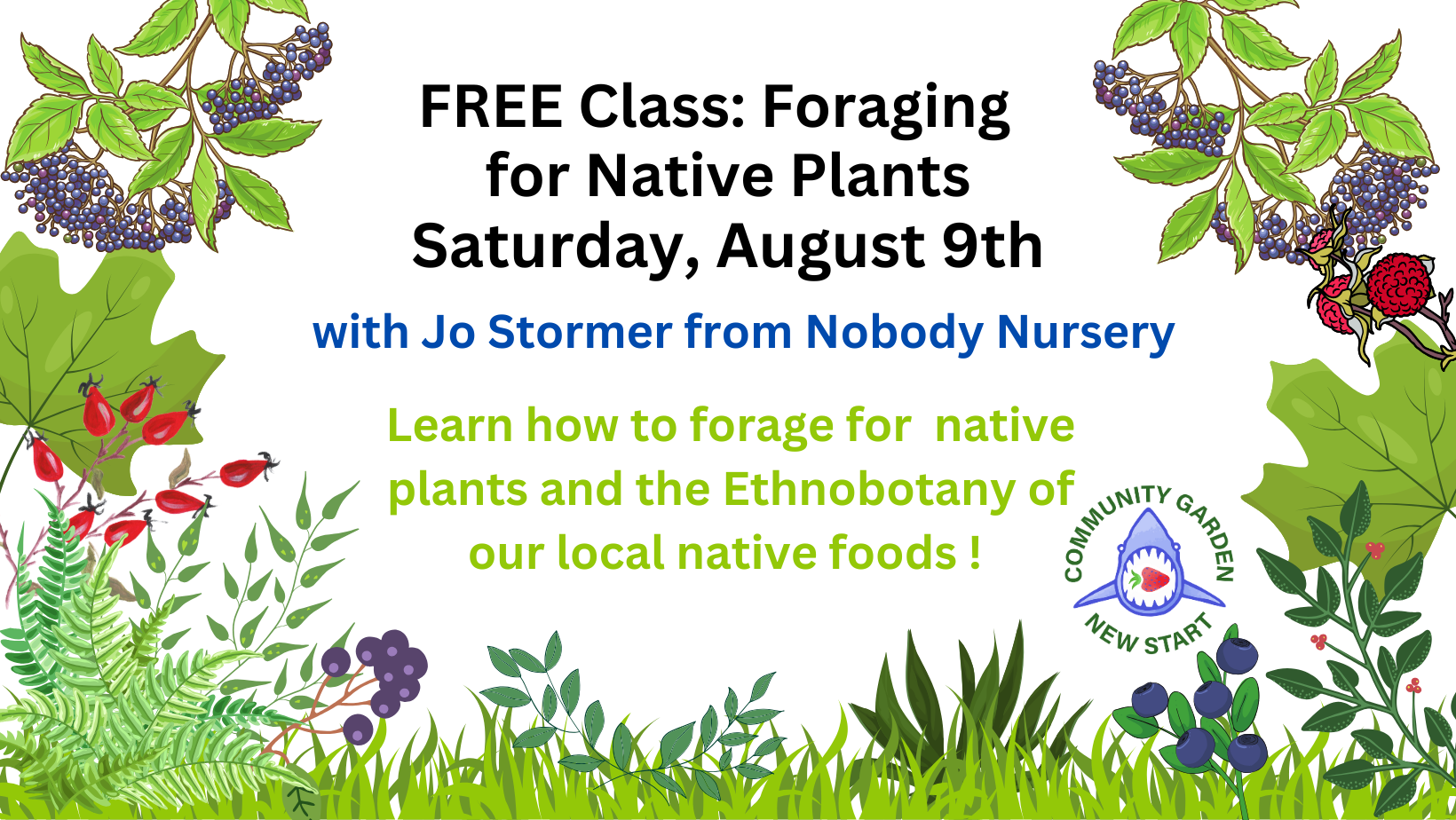 Free Class: Foraging for Native Plants with Jo