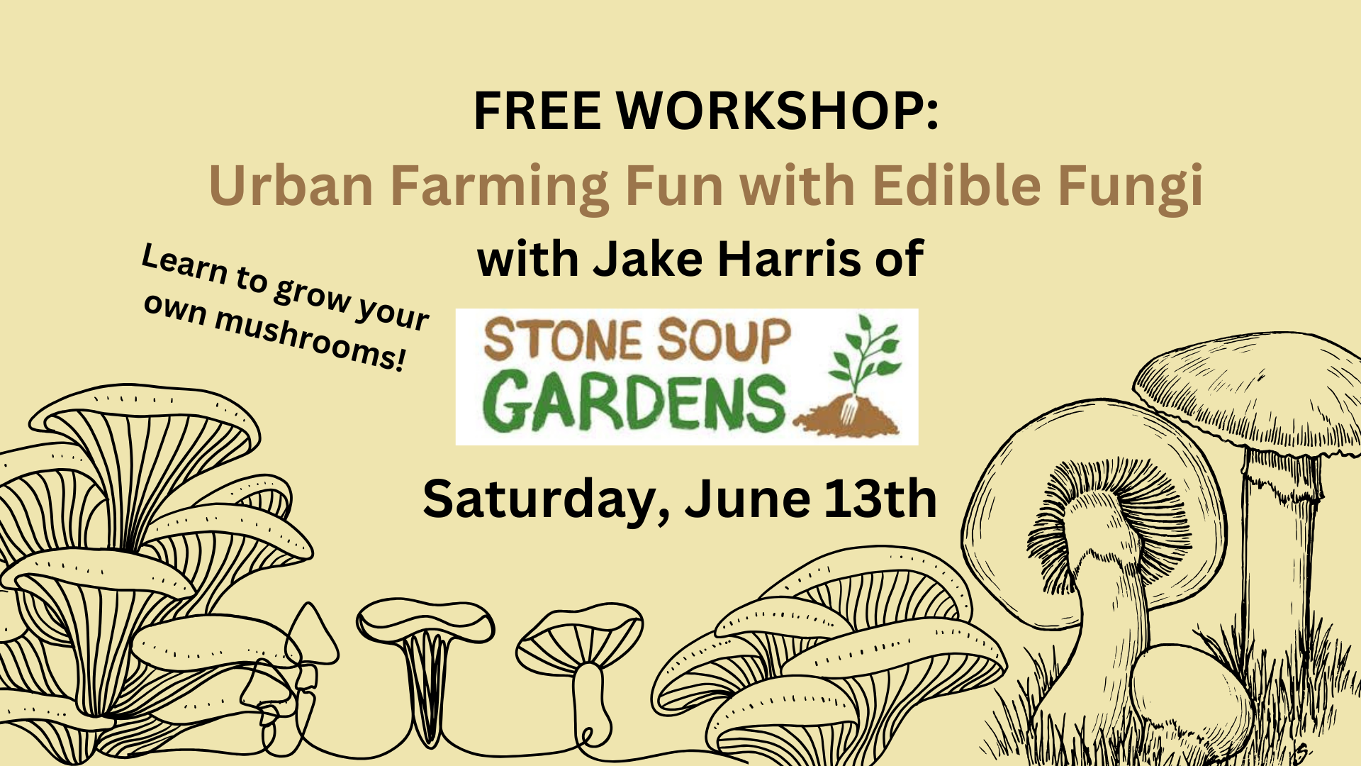 Free Class: Grow Your Own Mushrooms with Jake Harris