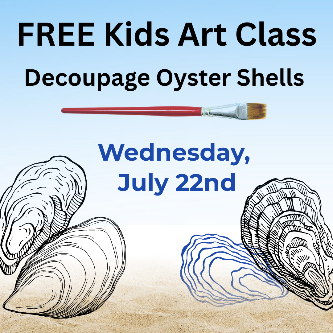 Free Kids Art Class: Decorate an Oyster Shell