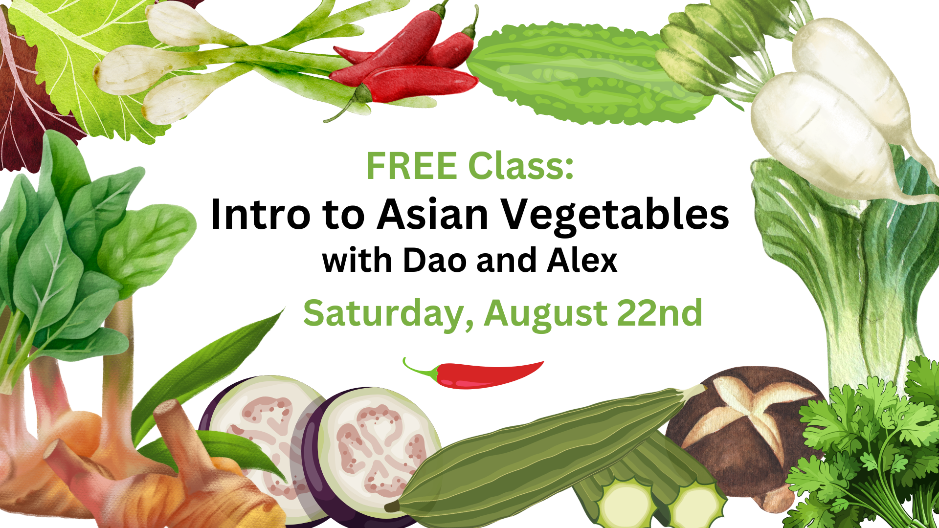 Free Class: Asian Vegetables 101