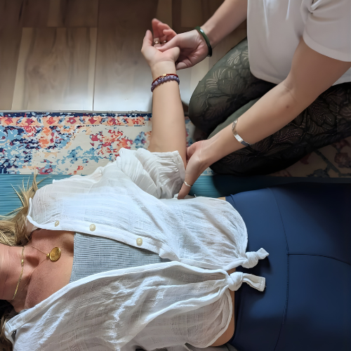 yoga therapy session