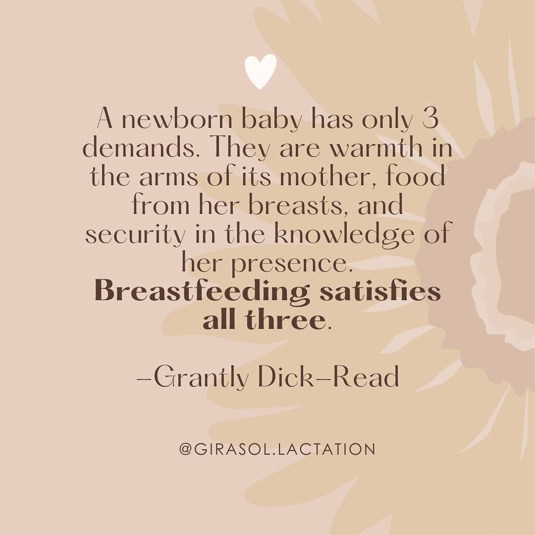 I appreciate this quote as it serves as a gentle reminder that a mother’s breasts/chest offer more than nourishment alone. They represent a baby’s natural environment, providing comfort that fosters infant regulation and encourages bondin