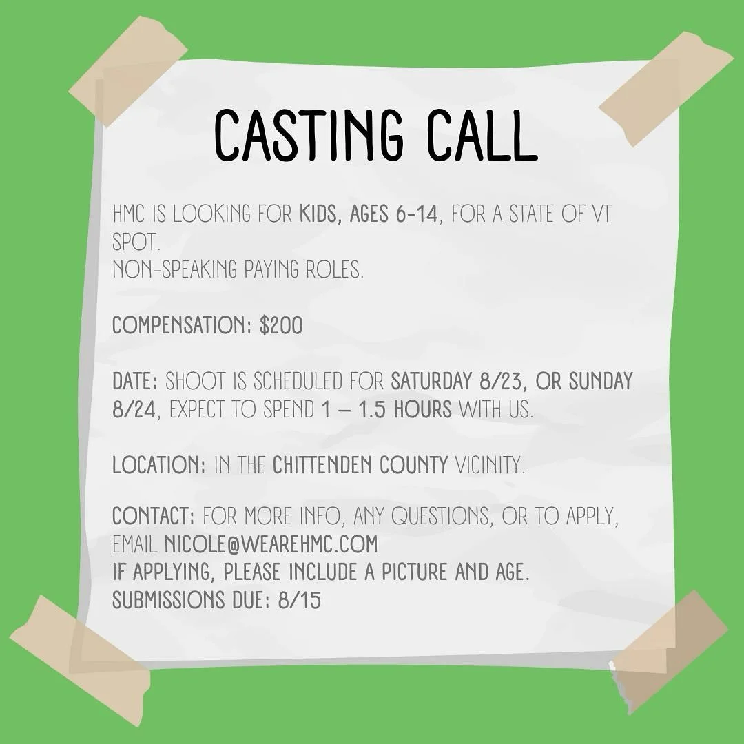 CASTING CALL for @wearehmc tag a friend who would be good for this! If interested please email nicole@wearehmc.com