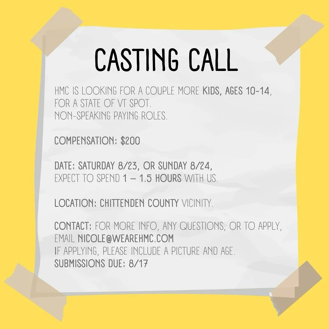 CASTING CALL for @wearehmc tag someone who would be good for this job! If interstellar please email Nicole@wearehmc.com