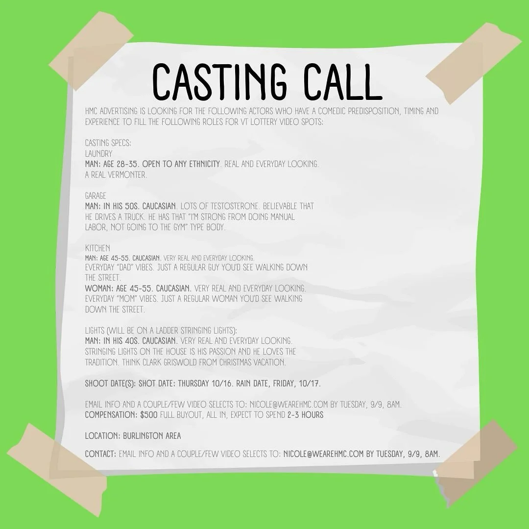 CASTING CALL for @wearehmc if interested please email nicole@wearehmc.com