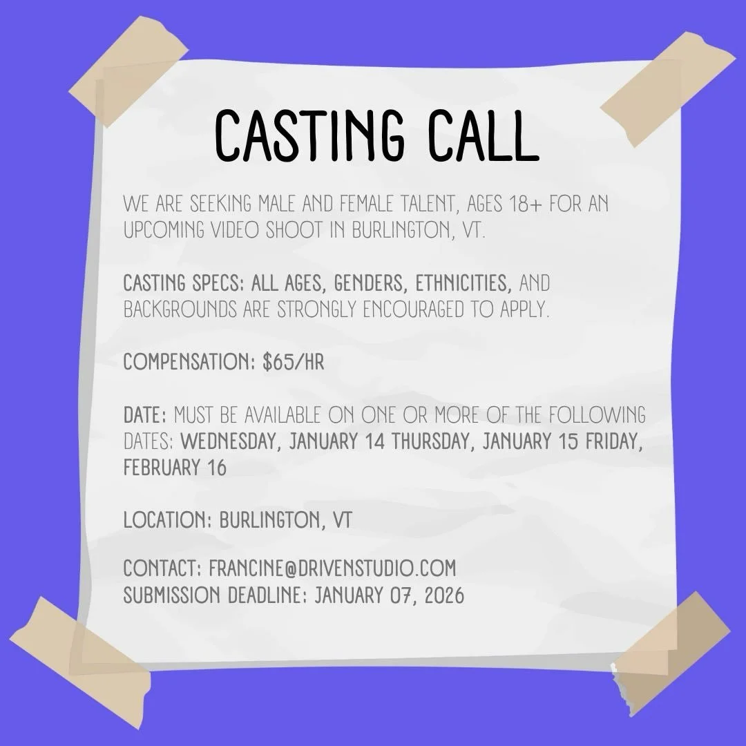 CASTING CALL for @driven_studio if interested please email Francine@drivenstudio.com