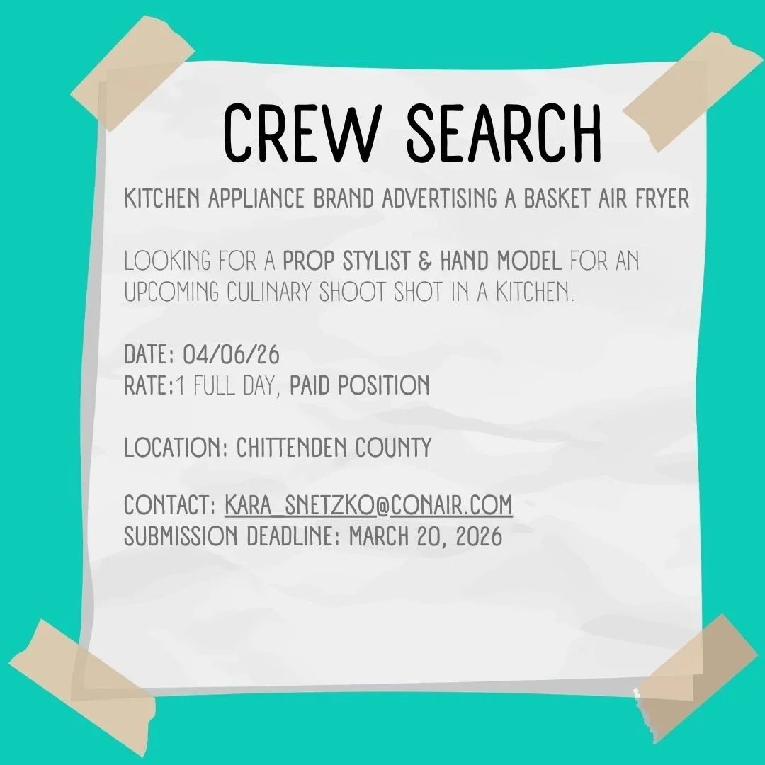 CREW SEARCH - Prop stylist &amp; hand model needed! If interested please email kara_snetzko@conair.com