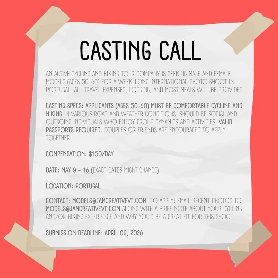 CASTING CALL for @jamcreativevt tag someone who would be good for this! If interested please email models@jamcreativevt.com