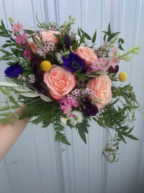 Whimsical bridal bouquet