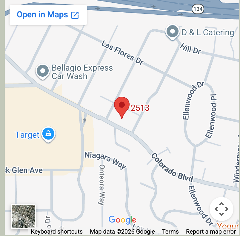 Map showing Sagebrush Psychotherapy location in Eagle Rock, Los Angeles, with 5-star rating and 23 reviews.