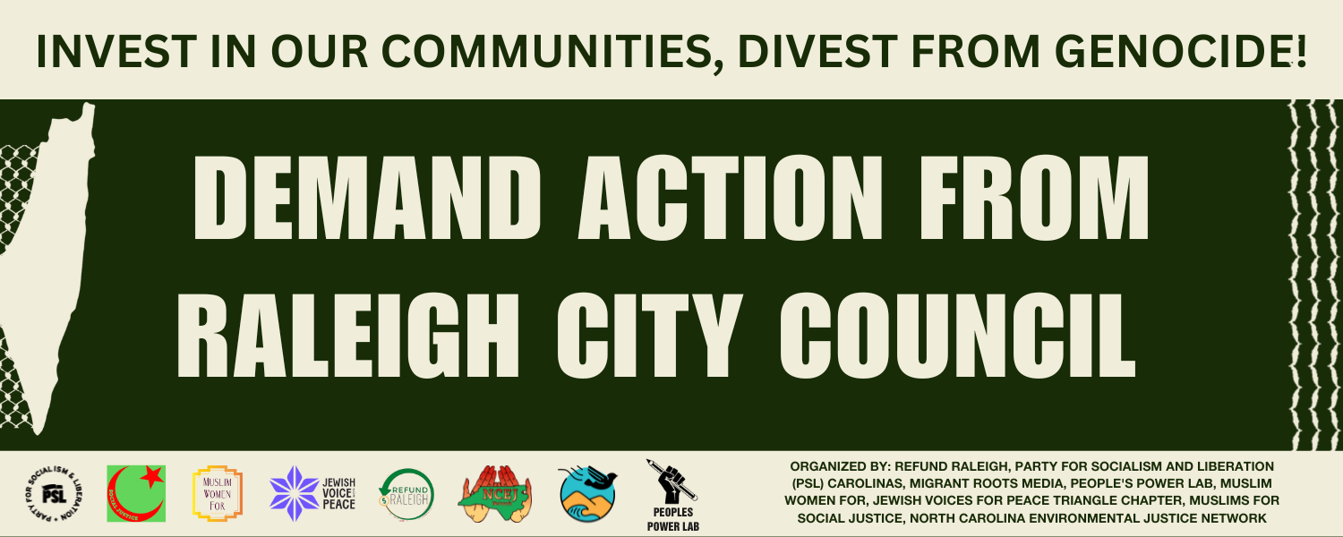 Raleigh City Council: Call for Ceasefire 