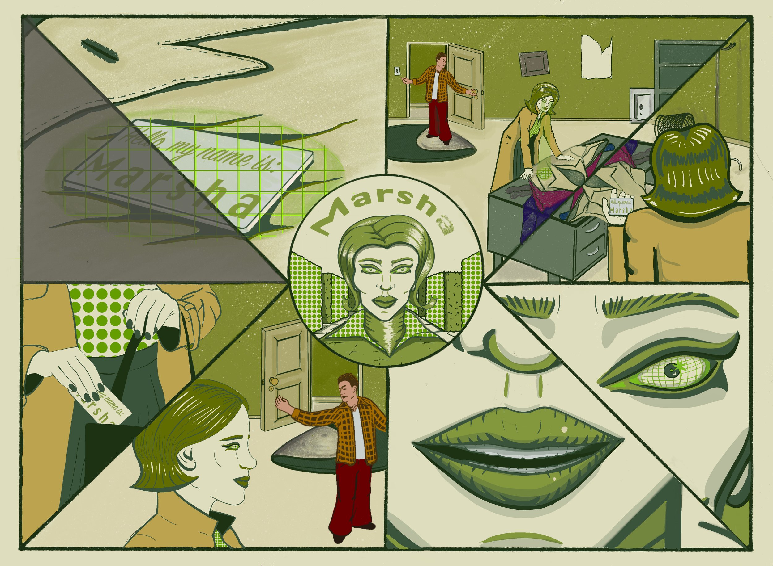 Comic Strip Illustration Project, 2023
Digital Drawing - Procreate