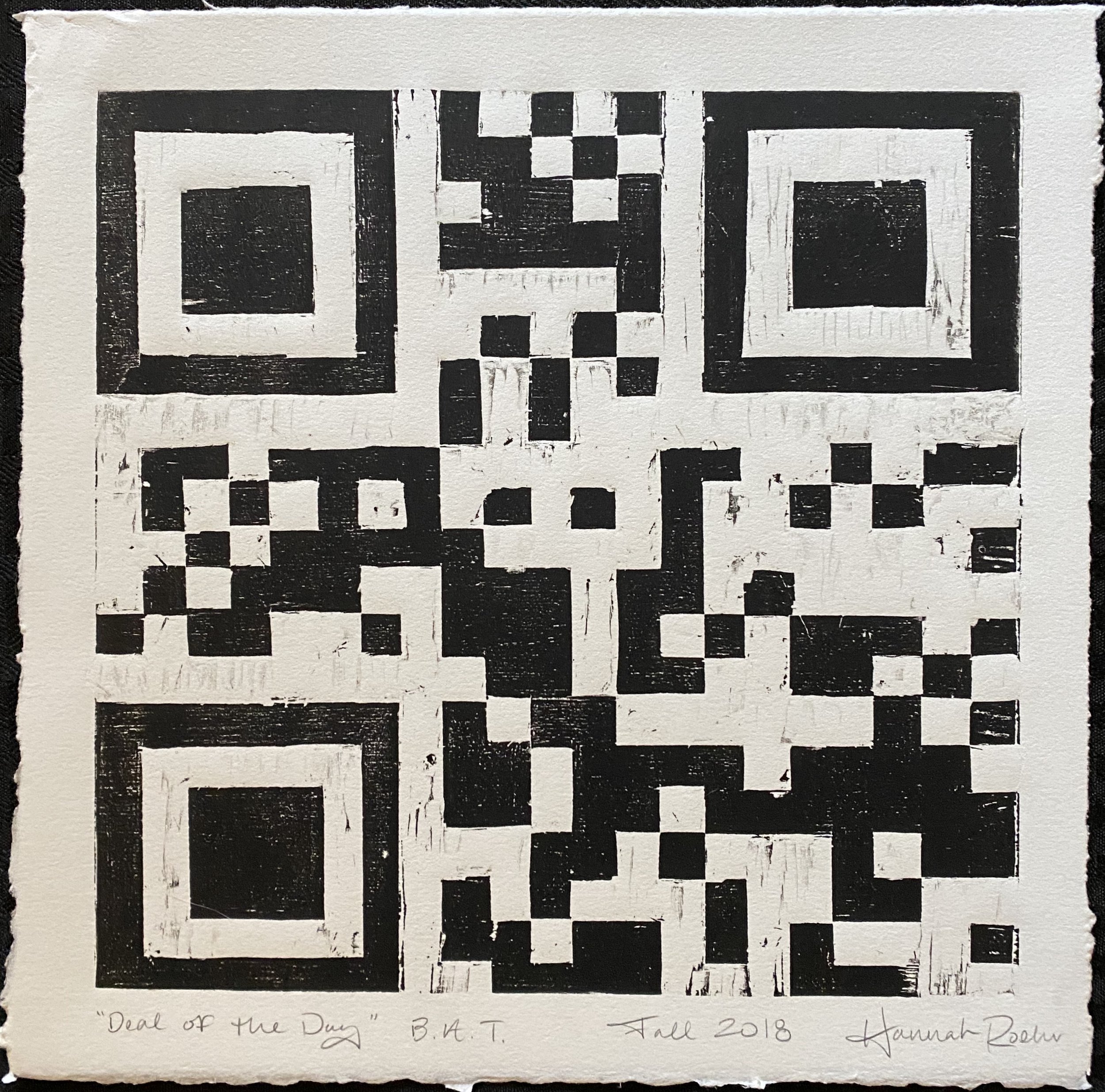 Deal of the Day, 2018
Woodblock
