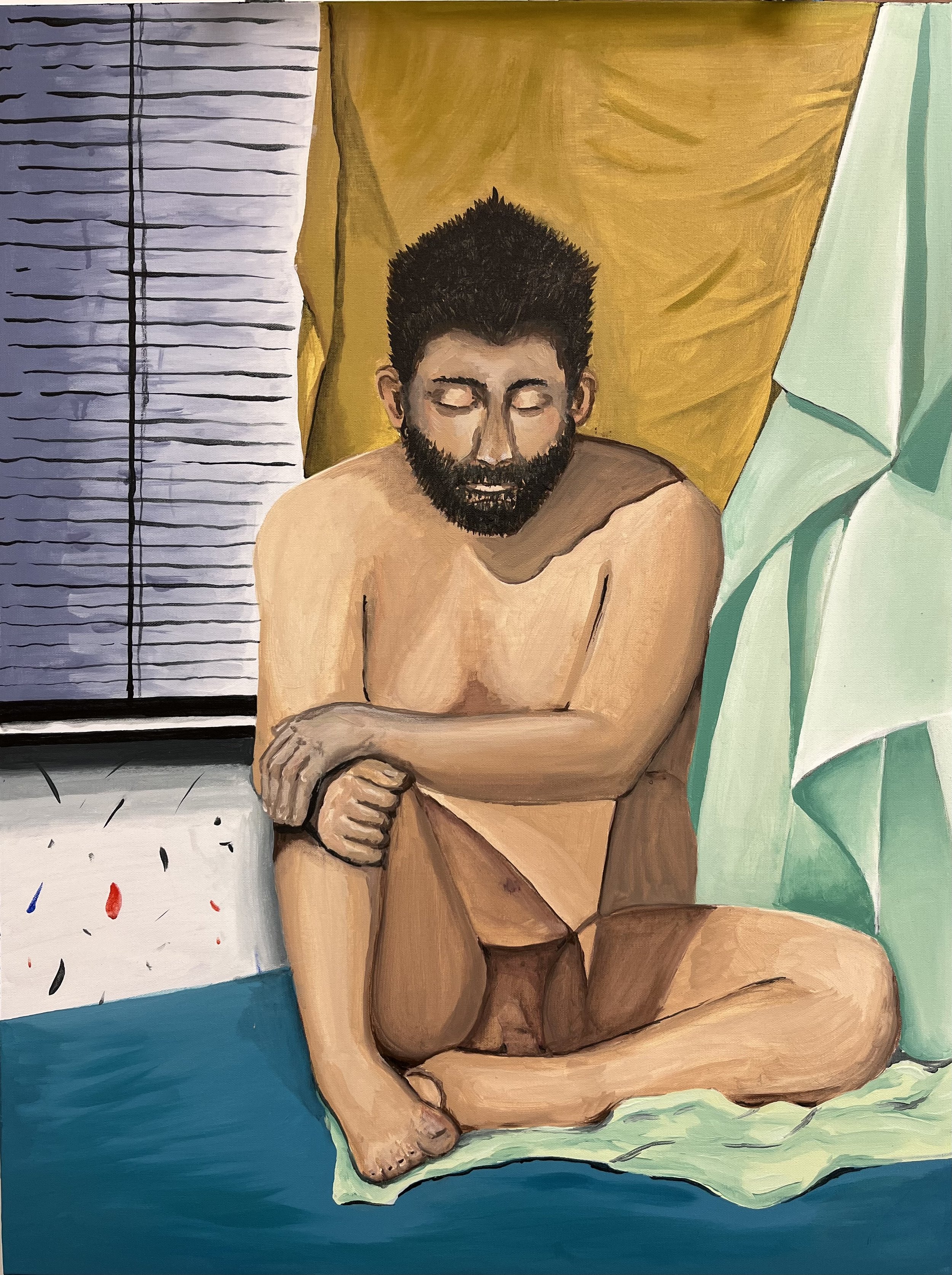 Figure Painting of a Man, 2022
Acrylic on Stretched Canvas