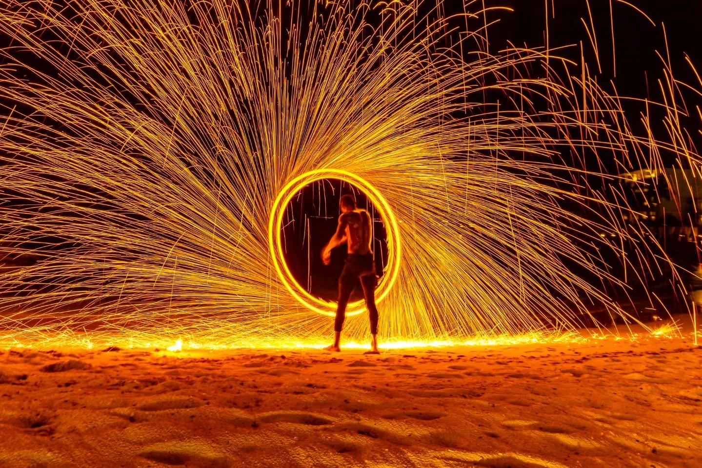 On site we ask a ton of questions. We like to be prepared. But this fire dancer was not expected and we had only a few seconds to get the image. Being prepared is more than just knowing something is going to happen. Being prepared is decades of exper