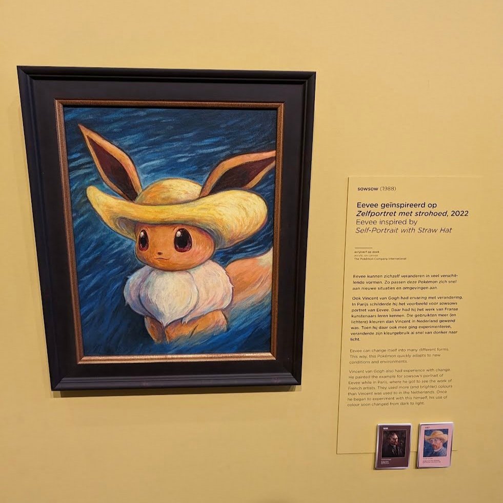 Eevee inspired by Self-Portrait with Straw Hat