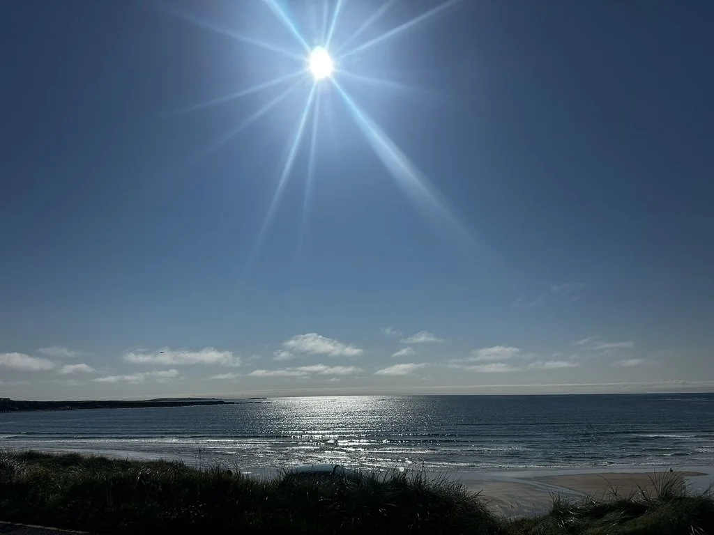 Sunny coastal view at Ballybunion
