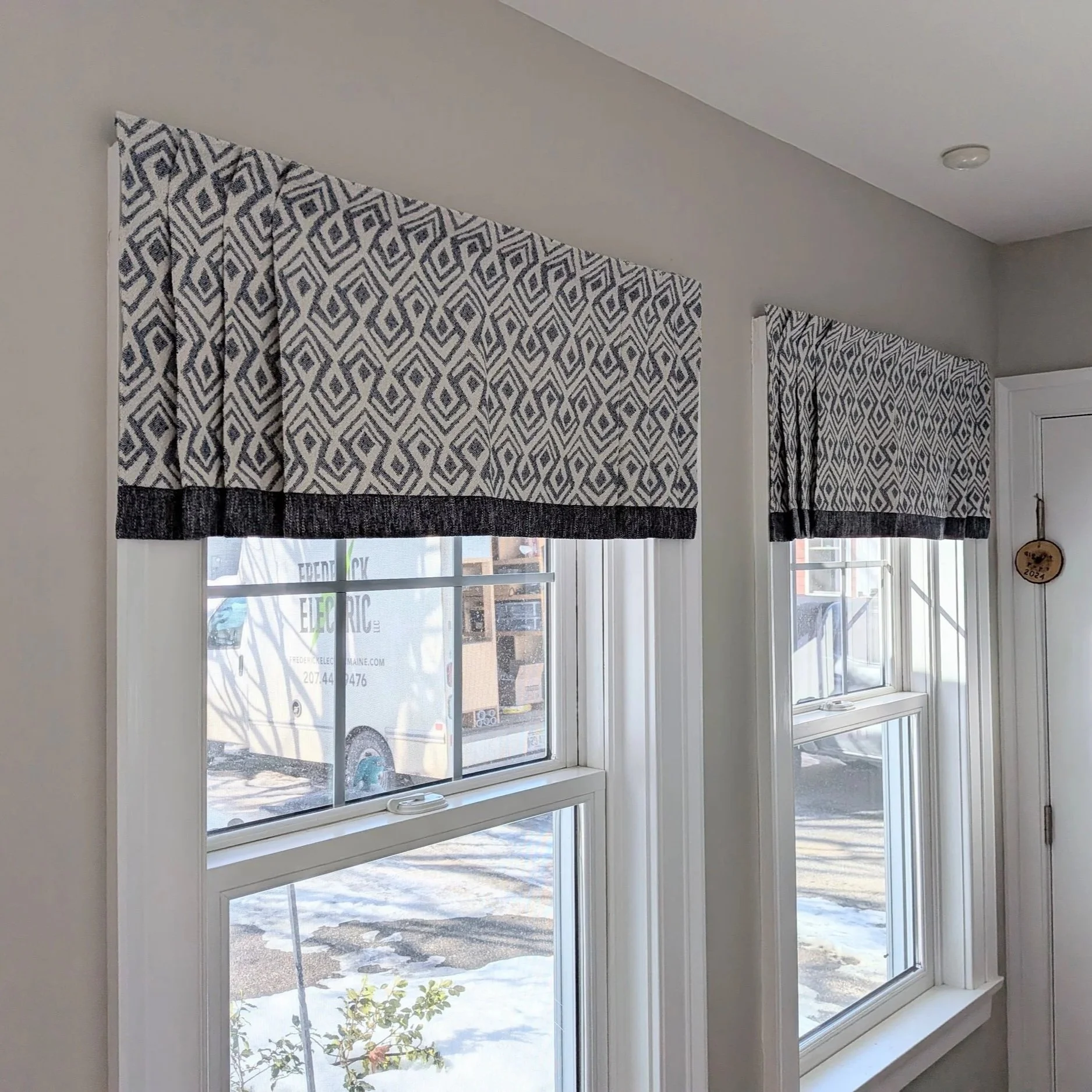 Window treatment valances upholstery fabric drapes