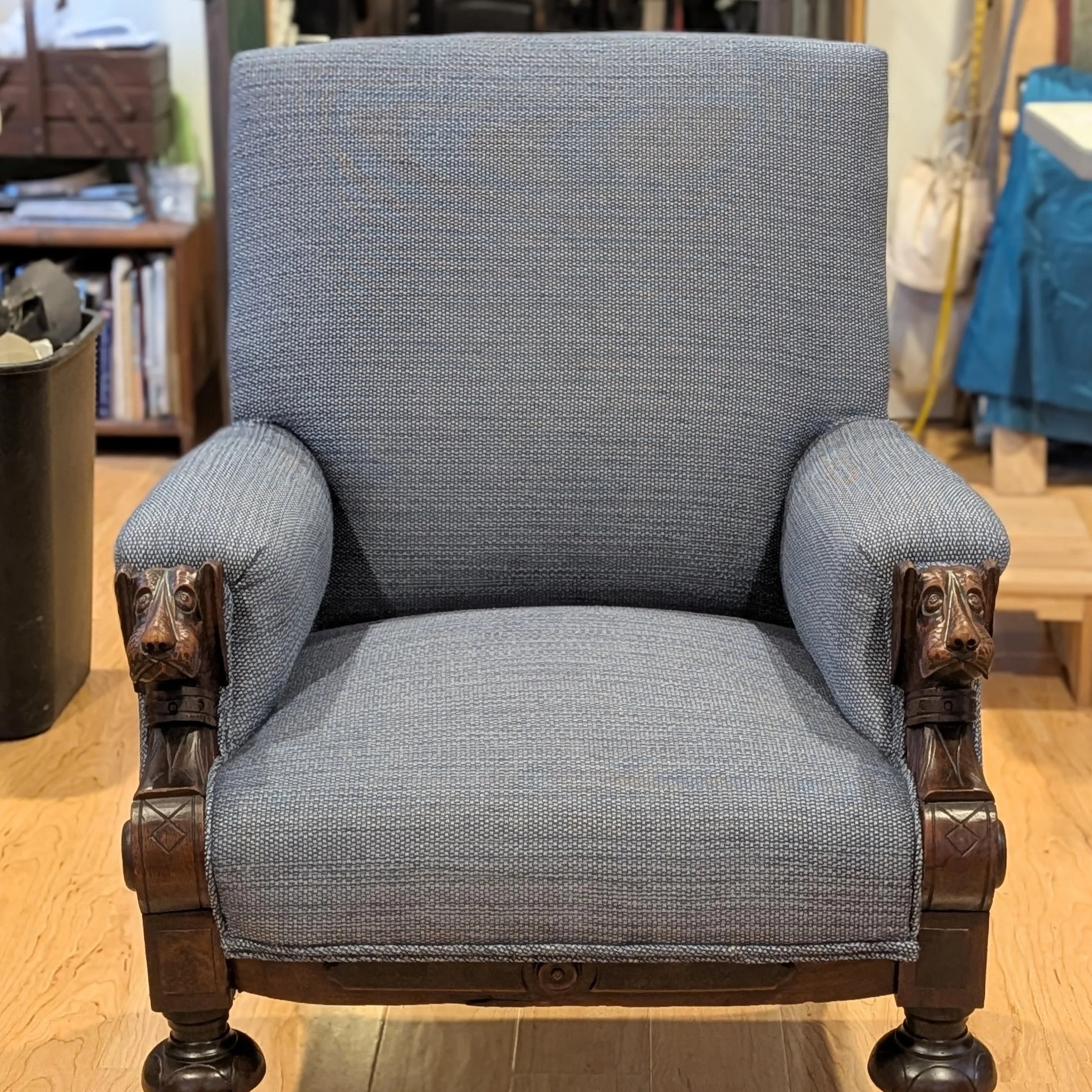 Upholstery reupholstered chair seat cushions wood furntiure